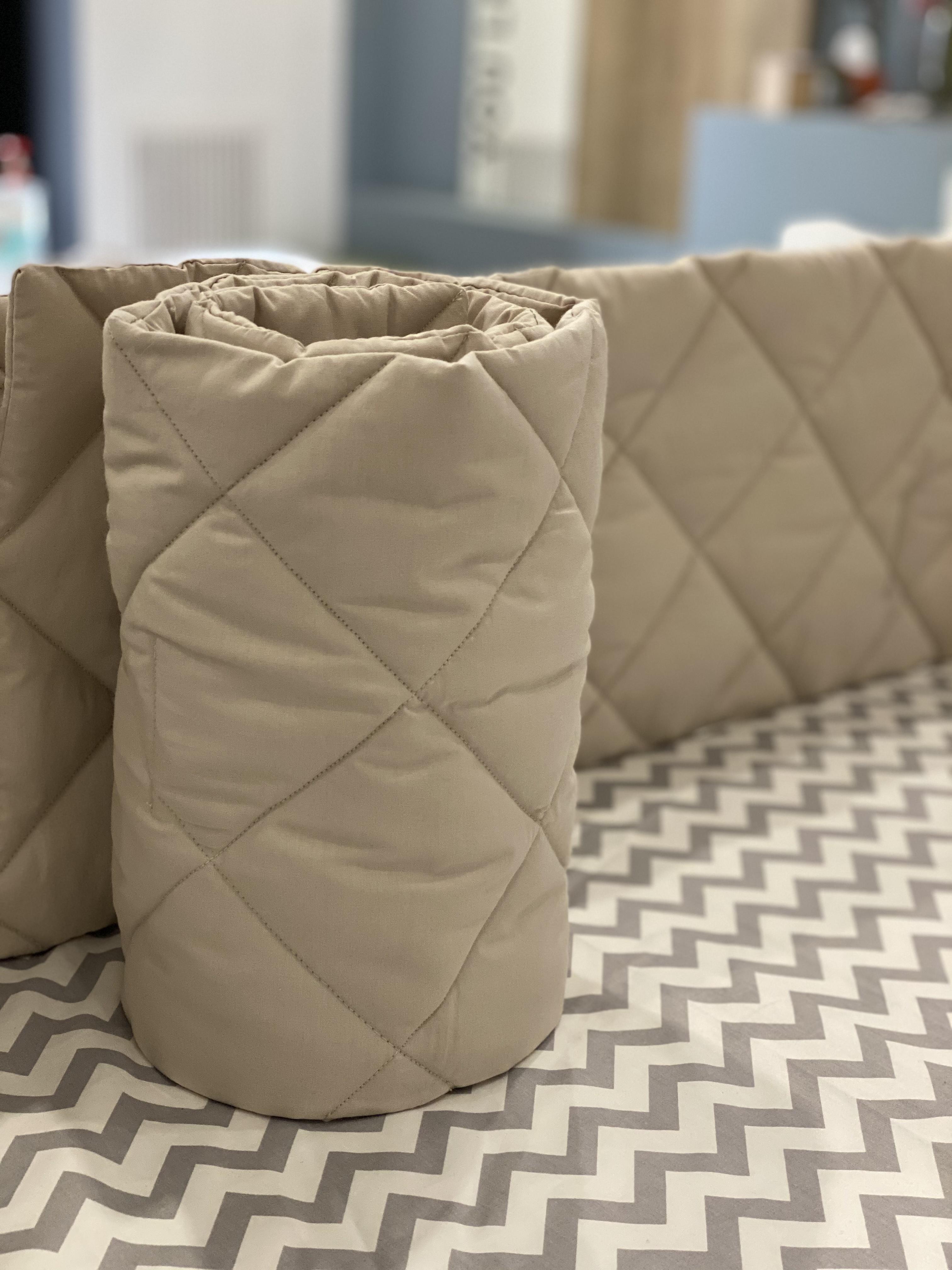 Бортик в детскую кроватку Lamon Sleepy Mama Ulozhila стеганный (LAM0191)