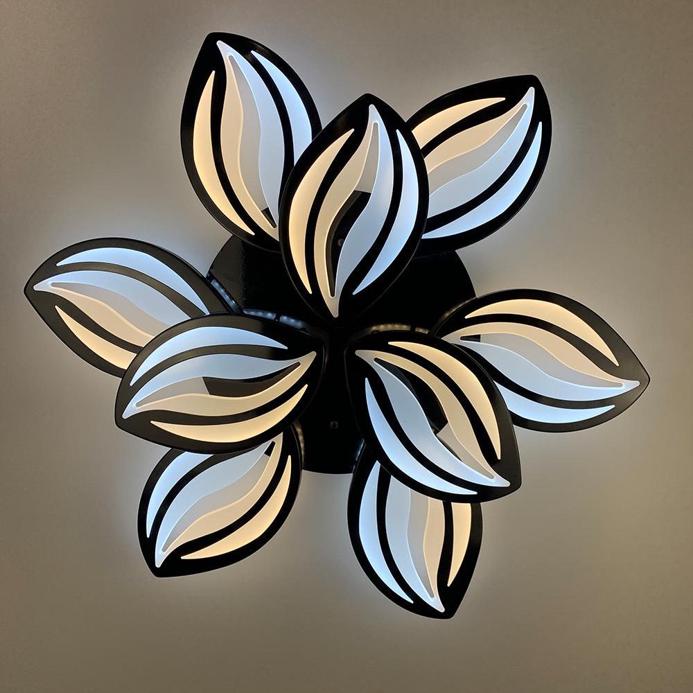 Люстра потолочная LED на 9 лепестков 115W (A 2325/6+3 BK) - фото 4 Люстра потолочная LED на 9 лепестков 115W (A 2325/6+3 BK) - фото 4