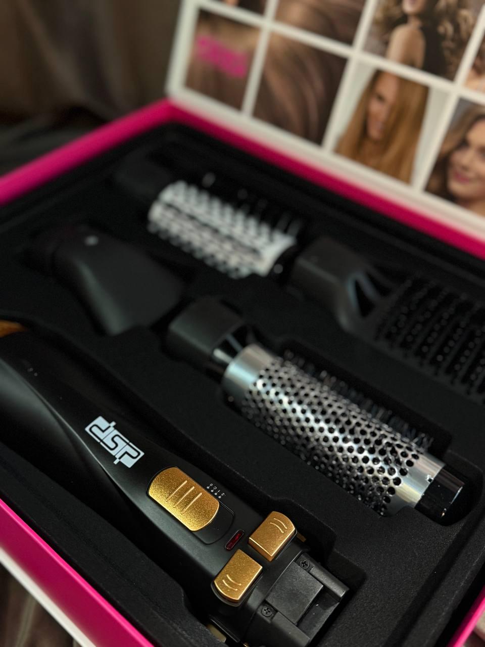 Фен-щітка для волосся DSP 50001 з обертовою насадкою 4в1 1200 Вт Чорний (50001) - фото 2 Фен-щітка для волосся DSP 50001 з обертовою насадкою 4в1 1200 Вт Чорний (50001) - фото 2