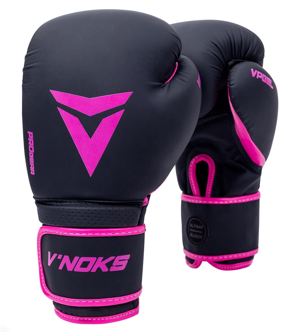 Боксерские перчатки V`Noks Ultima 12 унций Black/Fuxia (60181)