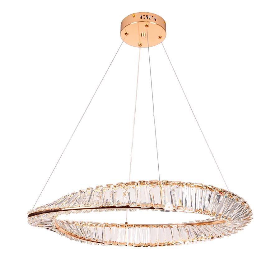 Люстра підвісна кришталева LED кільце Levistella 799L8801 600 FGD Золотий (137817) Люстра підвісна кришталева LED кільце Levistella 799L8801 600 FGD Золотий (137817)