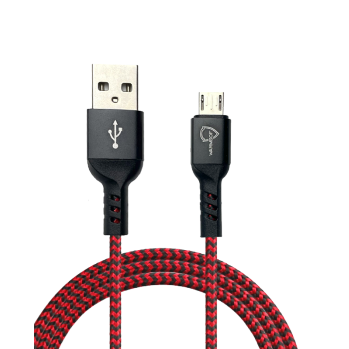 Кабель зарядний UWarmSof USB to Micro-USB нейлоновий для телефону/планшета 1 м Red (723ddea0)