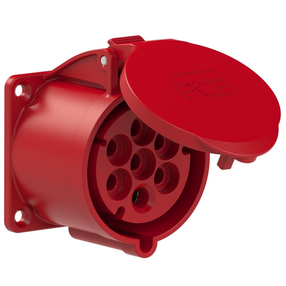 Силова розетка вбудована PCE 6P+E IP44 32A 400V (327-6v)