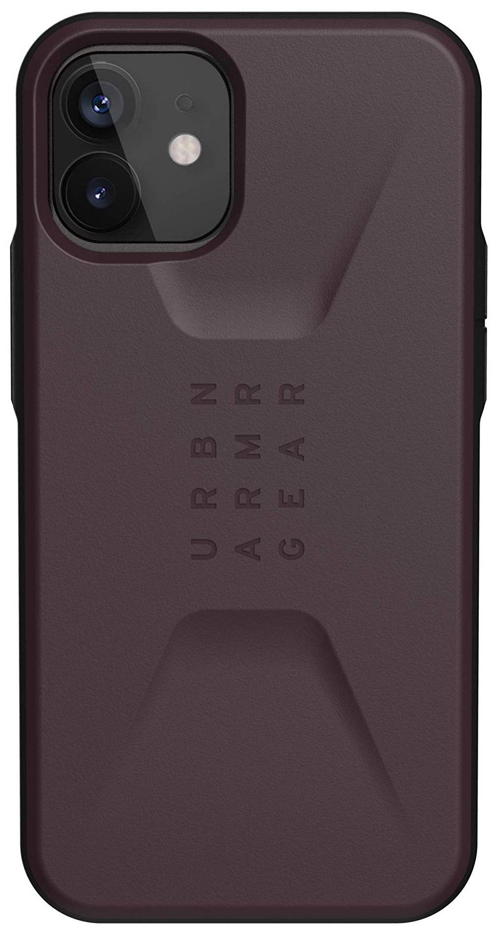 Чохол мілітарі протиударний UAG Civilian 11234D114949 для Iphone 12 Mini (5.4") Eggplant - фото 1