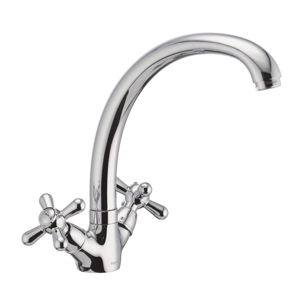 Смеситель для кухни двухвентильный Haiba Dominox 273 HB0085 Хром (332944) Смеситель для кухни двухвентильный Haiba Dominox 273 HB0085 Хром (332944)
