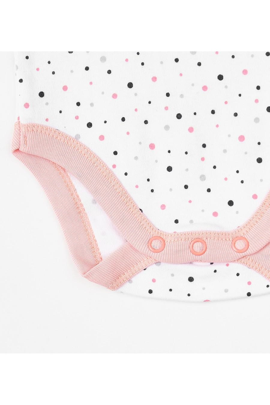 Боди KRAKO 62-68 см в горошек Белый (77305) - фото 2 Боди KRAKO 62-68 см в горошек Белый (77305) - фото 2