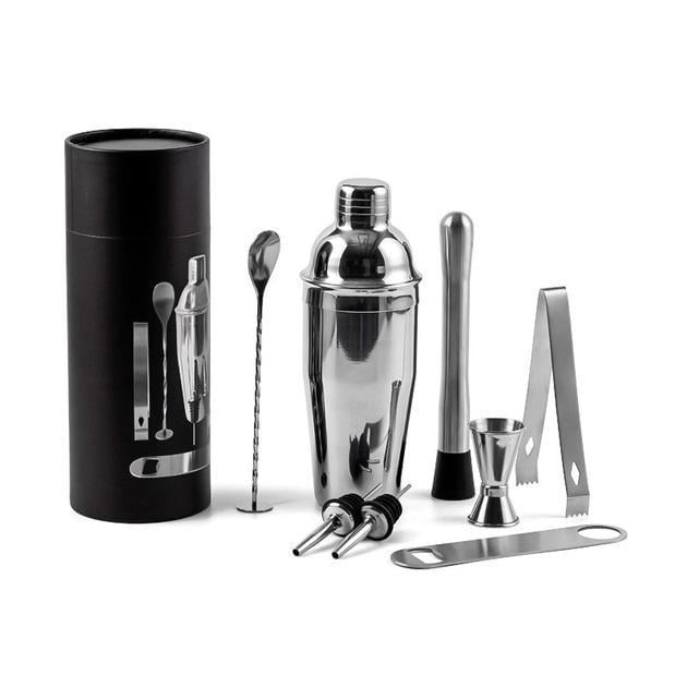 Набір для бару Basimc 8в1 для приготування коктейлів в футлярі (Е051367)