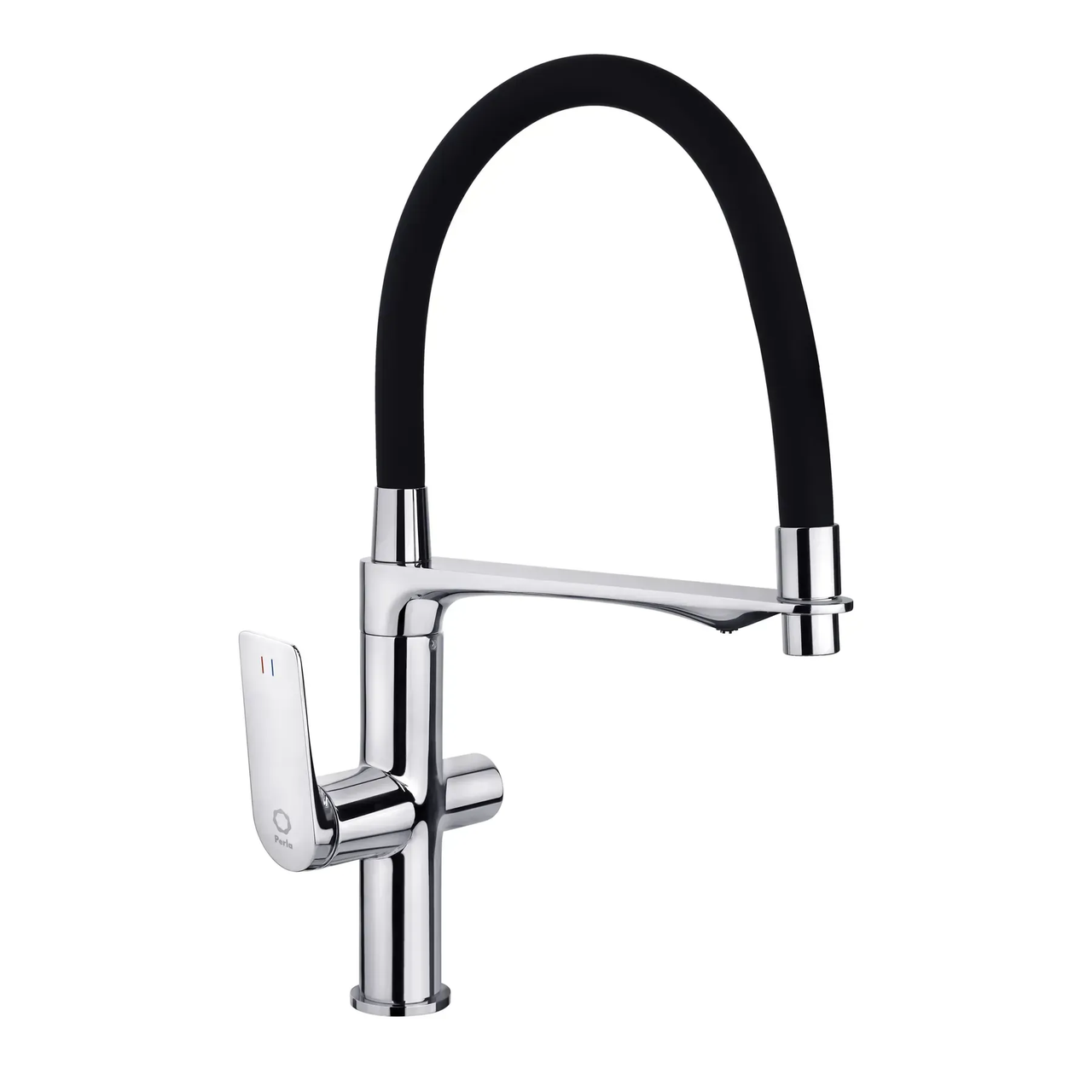 Смеситель Perla PETER кухня гибкий гусь с фильтром Латунь/Графит (PSK6759)