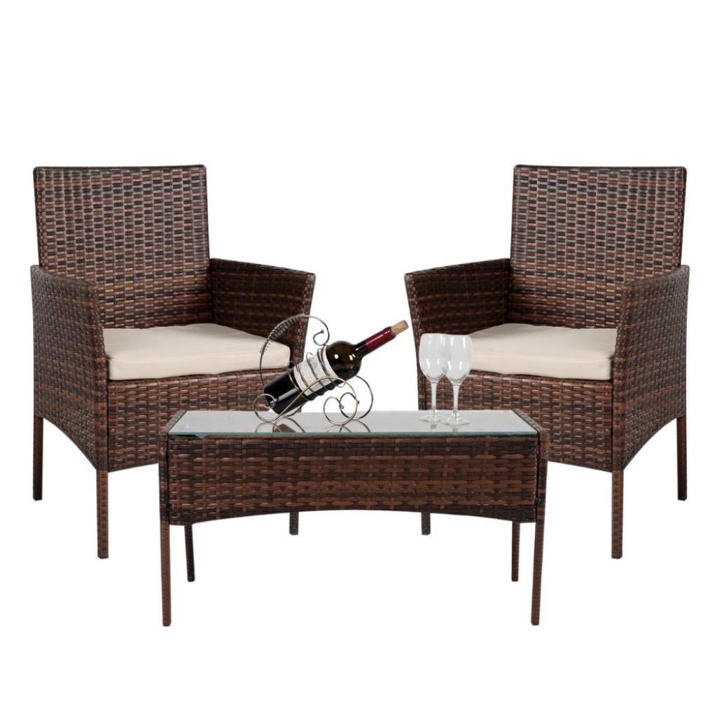 Комплект меблів Садовий Bonro B-6210-2 Коричневий (4240097312)