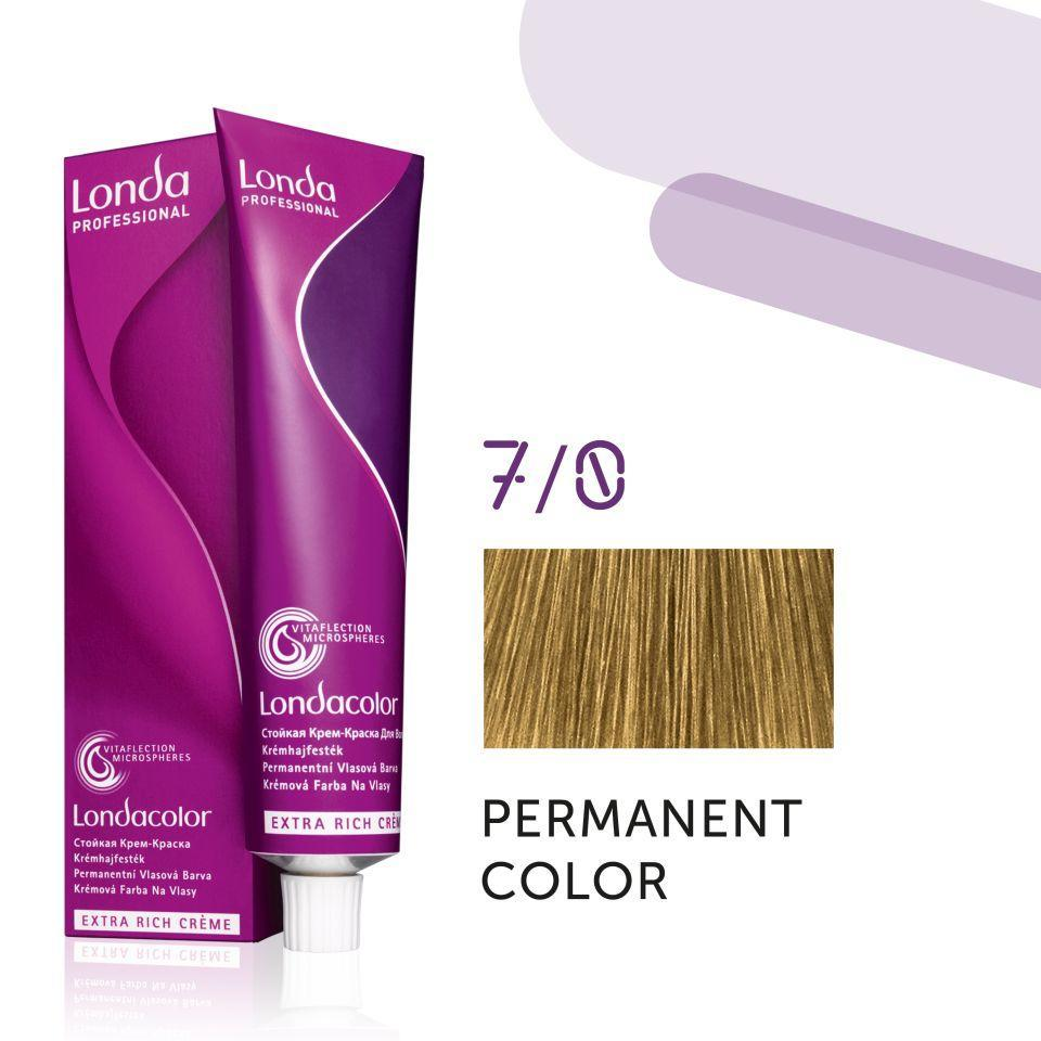 Фарба для волосся Londa Professional Permanent Color Extra Rich Creme 7/0 Medium blonde 60 мл - фото 2