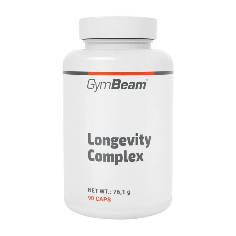 Комплекс для довголіття з ресвератролом і вітаміном K2 GymBeam Longevity Complex 90 капс.