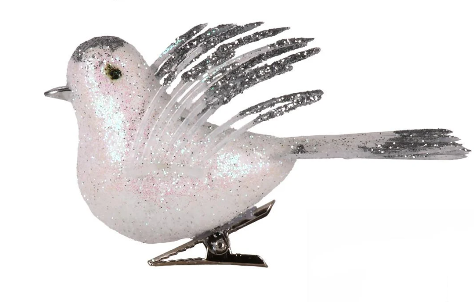 Игрушка-подвеска новогодняя Birds 4 шт. 3х8 см (R33874)