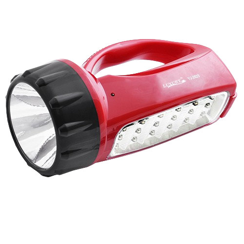 Фонарь переносной Luxury 2823-1W+18LED 700 mAh 220V Red (2792)