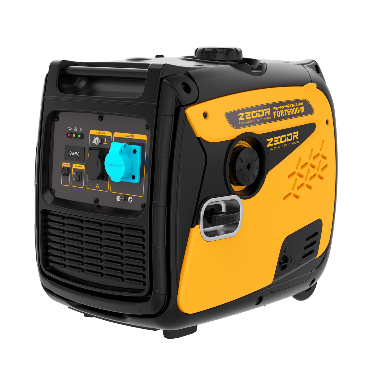 Генератор інверторний Zegor Professional FORT6000-M 6,0 кВт бензин/ручний стартер/бак 13 л