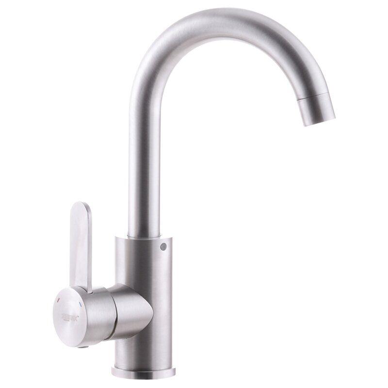 Смеситель для кухни Zerix SAS ZX3117 однорычажный Сатин (63680)