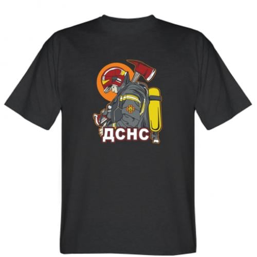 Футболка мужская Работник ДСНС L Черный (15841403-2-194425-L)
