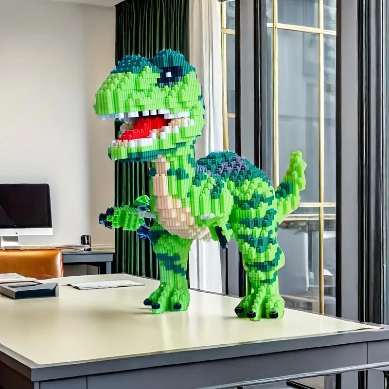 Конструктор для детей 3D Тиранозавр блочный пластиковый игровой 5268 деталей 23х17 см (D-0109) - фото 6 Конструктор для детей 3D Тиранозавр блочный пластиковый игровой 5268 деталей 23х17 см (D-0109) - фото 6