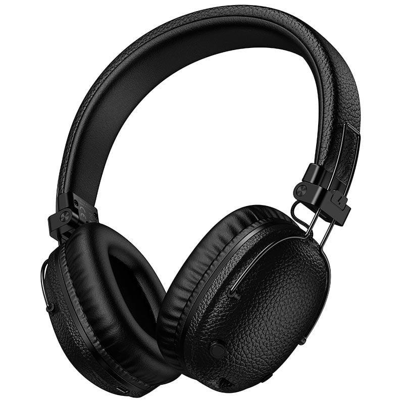 Гарнитура беспроводная Borofone BO34 Suenos с микрофоном Bluetooth 5.4 AUX аккумулятор 300 mAh до 32 ч Black (26815)