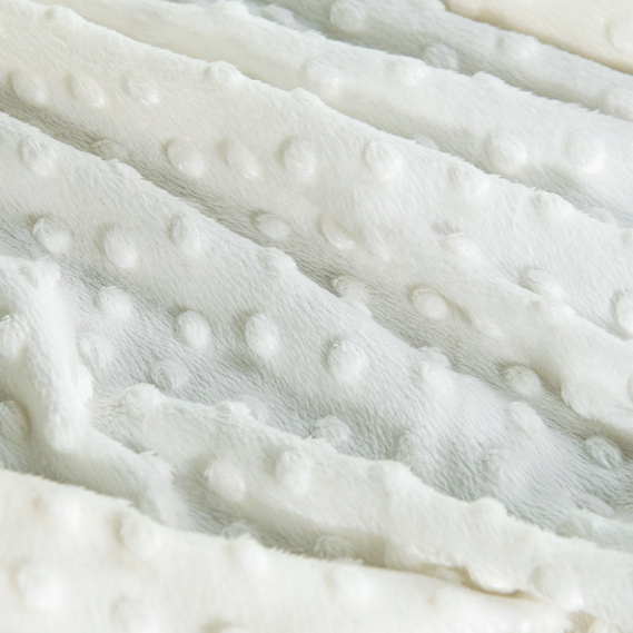 Ткань плюш однотонный IDEIA Minky Dot 1,6 м Молоко (2200003852738)