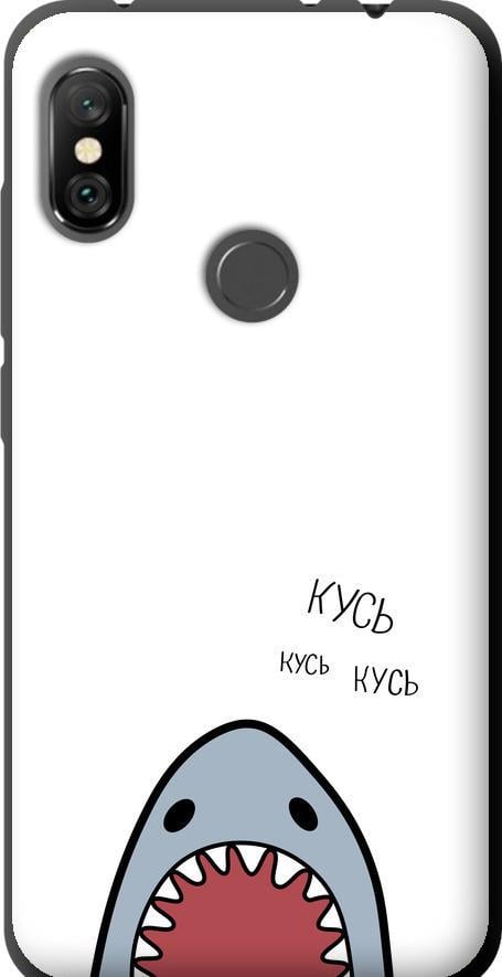 Чехол на Xiaomi Redmi Note 6 Pro Акула (4870b-1551-42517)