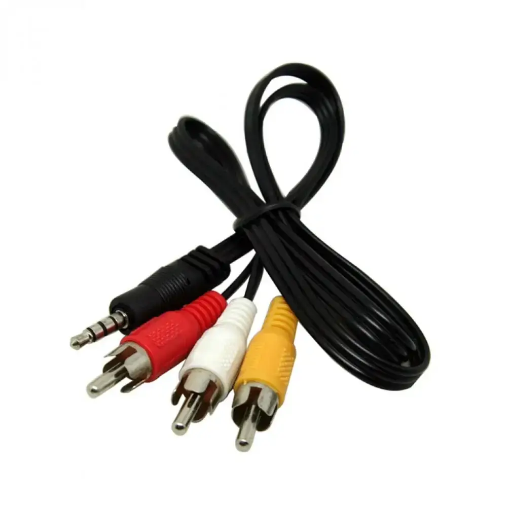 Шнур 3RCA-MiniJack 3,5х18 мм длинный джек 1,5м (00255)