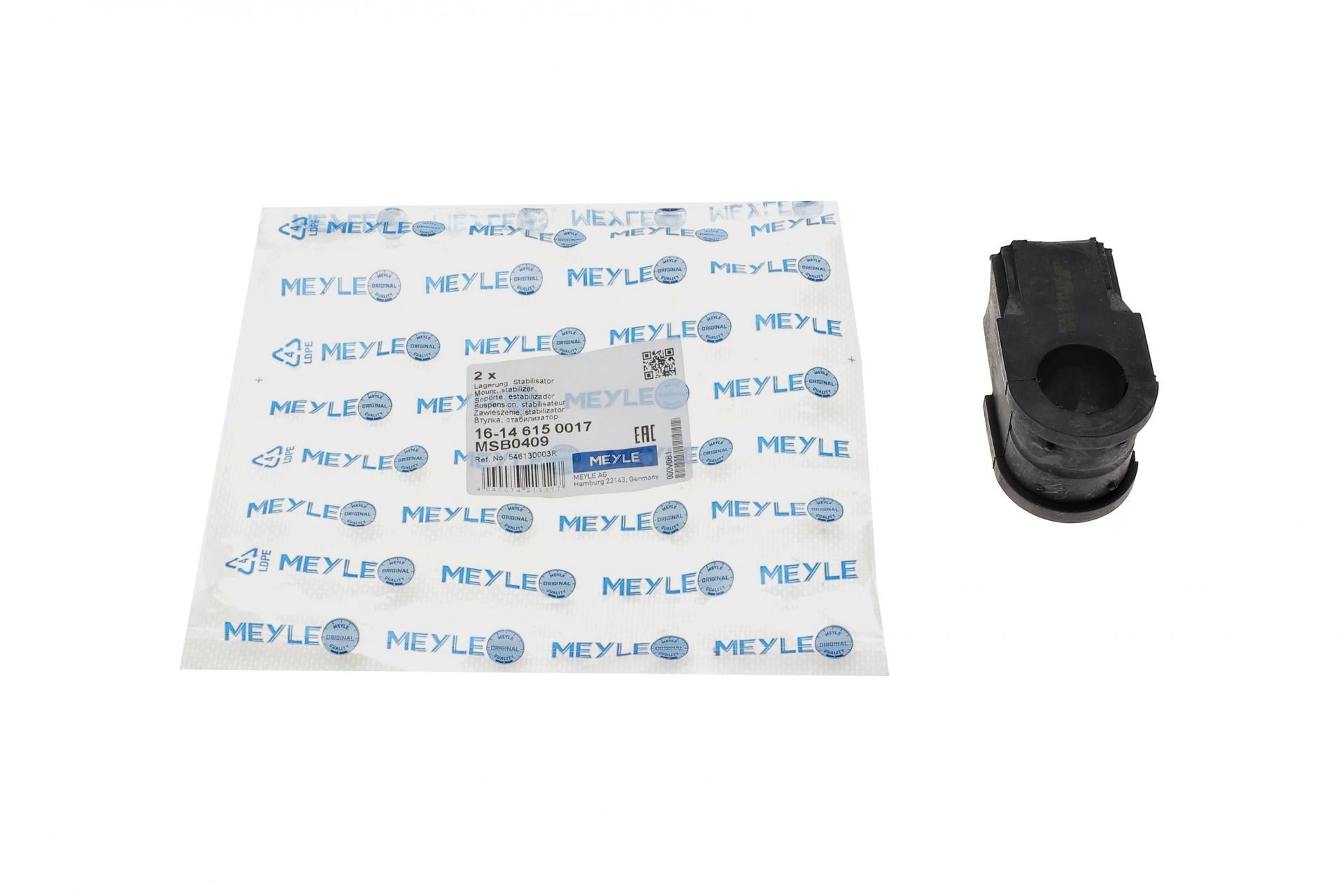 Втулка стабілізатора переднього Meyle Renault Laguna 07- d 24 мм 16-14 (615 0017)