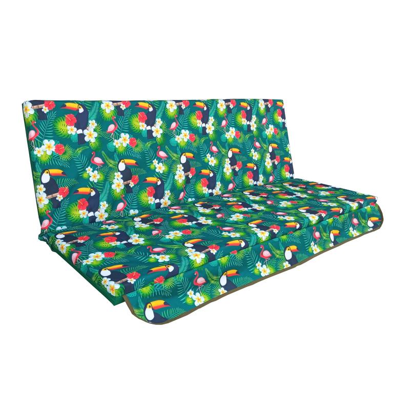 Матрас для качелей eGarden Toucan Green водоотталкивающий 170x110x6 см Матрас для качелей eGarden Toucan Green водоотталкивающий 170x110x6 см