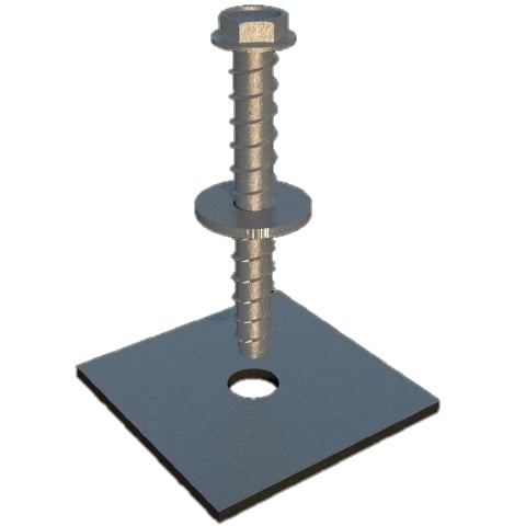 Крепление к балластному блоку Ballast Fix с двойной резьбой 2 шт. Серый (27918373)