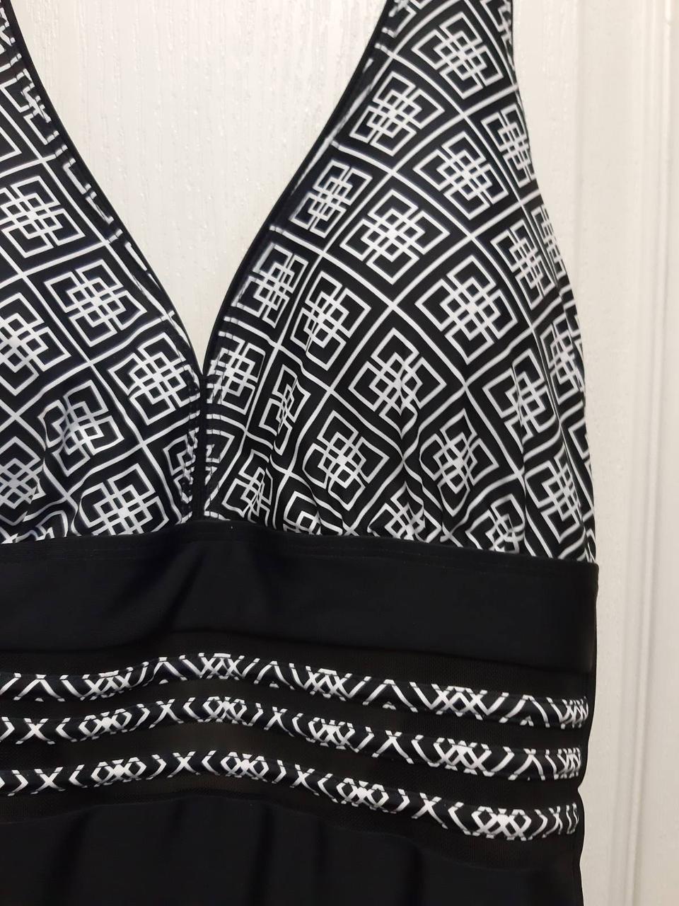 Купальник жіночий злитий Fuba.vi ZC24042k м'яка чашка р. 52 Чорний/Білий (ZC24042) - фото 2