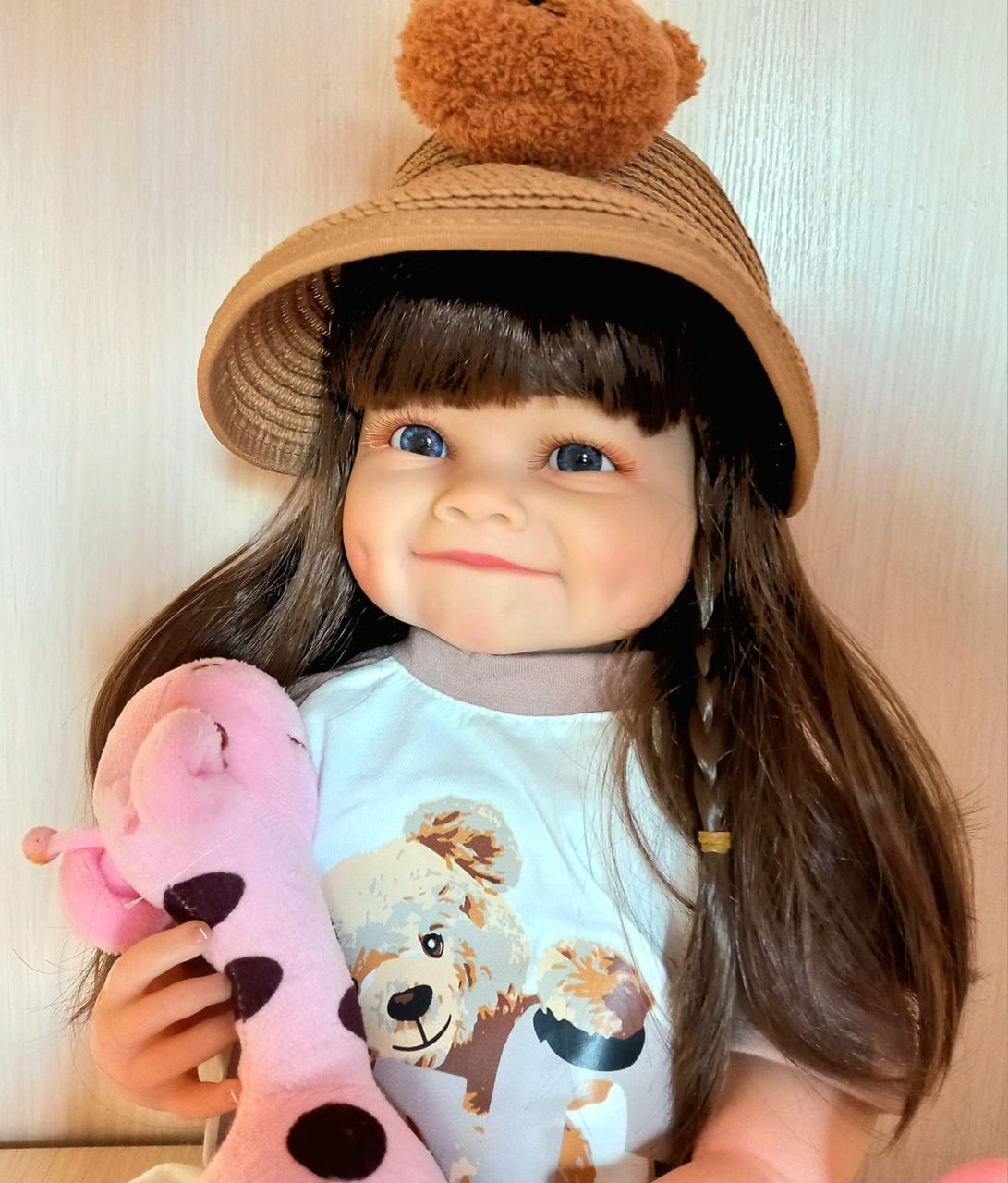 Кукла Reborn Мишель винил-силиконовая с соской/бутылочкой/игрушкой 55 см (1887320989) - фото 4 Кукла Reborn Мишель винил-силиконовая с соской/бутылочкой/игрушкой 55 см (1887320989) - фото 4