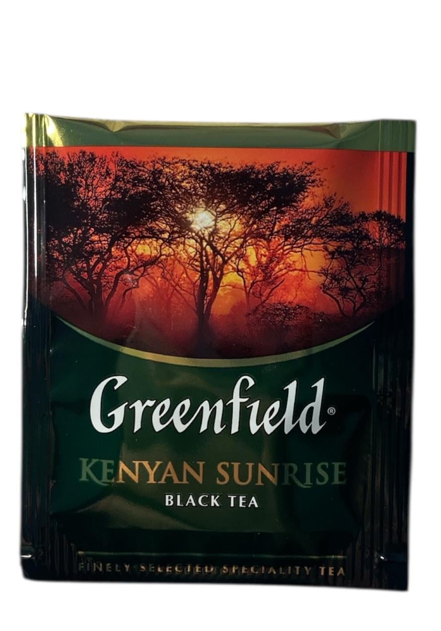 Чай черный Greenfield Kenyan Sunrise HoReCo байховый 100 пакетиков 2 г (52923)