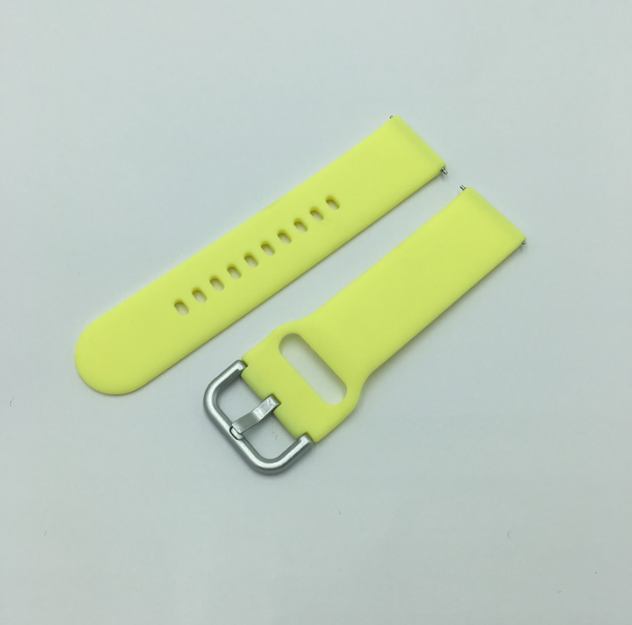 Ремешок для смарт-часов Sport Style Active Youth силиконовый 20 мм Желтый (2101P)