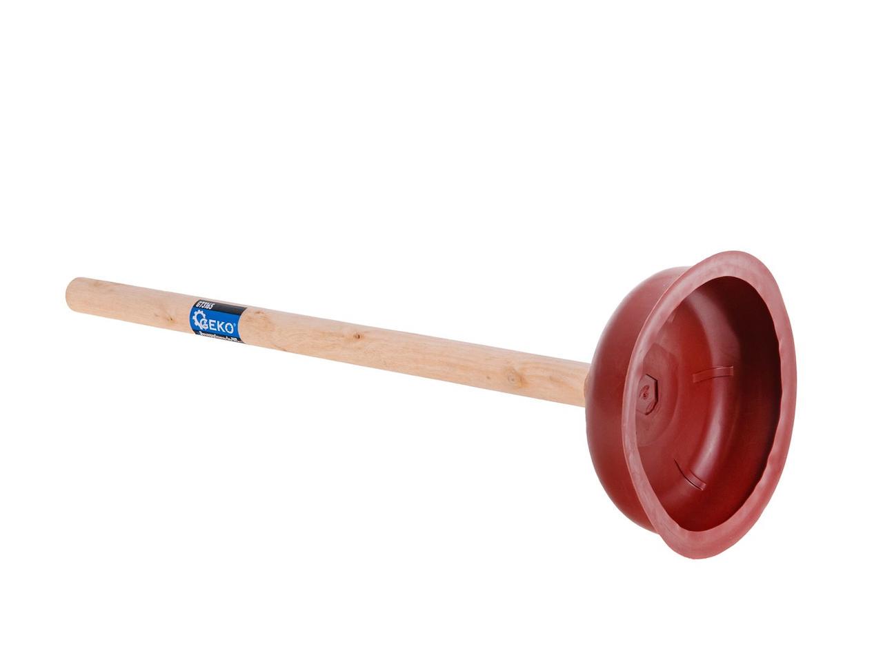 Вантуз класичний GeKo з дерев'яною ручкою 14х46 см - фото 3 Вантуз класичний GeKo з дерев'яною ручкою 14х46 см - фото 3