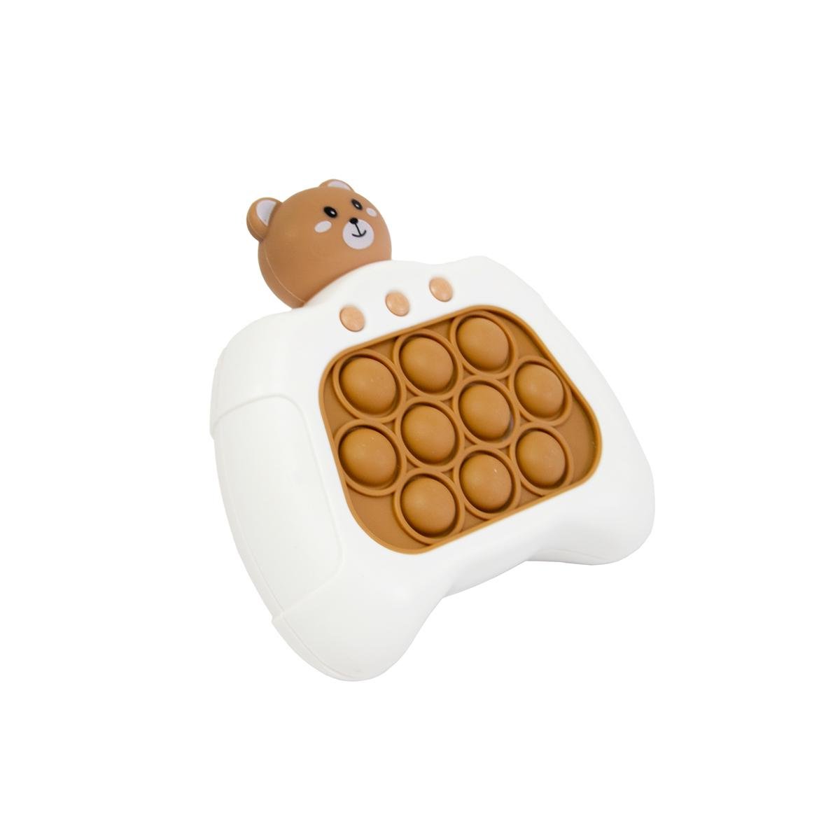 Электронная игрушка POP IT Quick Push Game machine Белый с коричневым (1010371-Other-3)