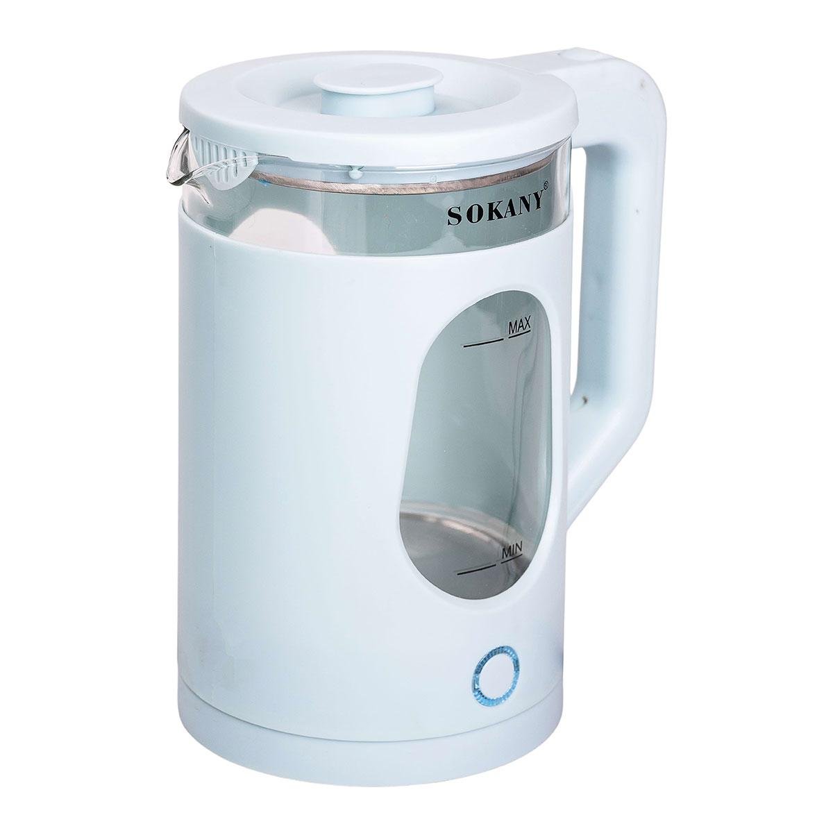 Электрочайник бытовой Sokany дисковый с автоотключением 2,3 л (5903) - фото 4