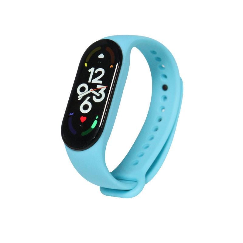Ремінець Xiaomi Mi Smart Band 7/6/5 сіліконовий Блакитний (1342P)