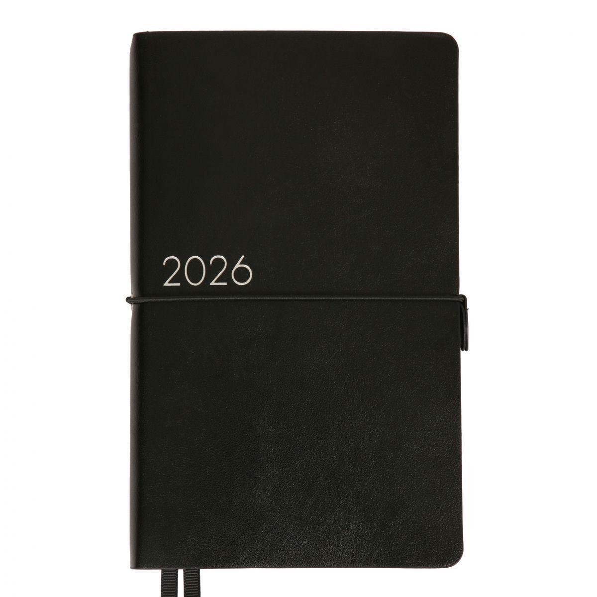 Дневник датированный 2026 Leo Planner Glory 12х20 см 352 стр. Черный (252632)