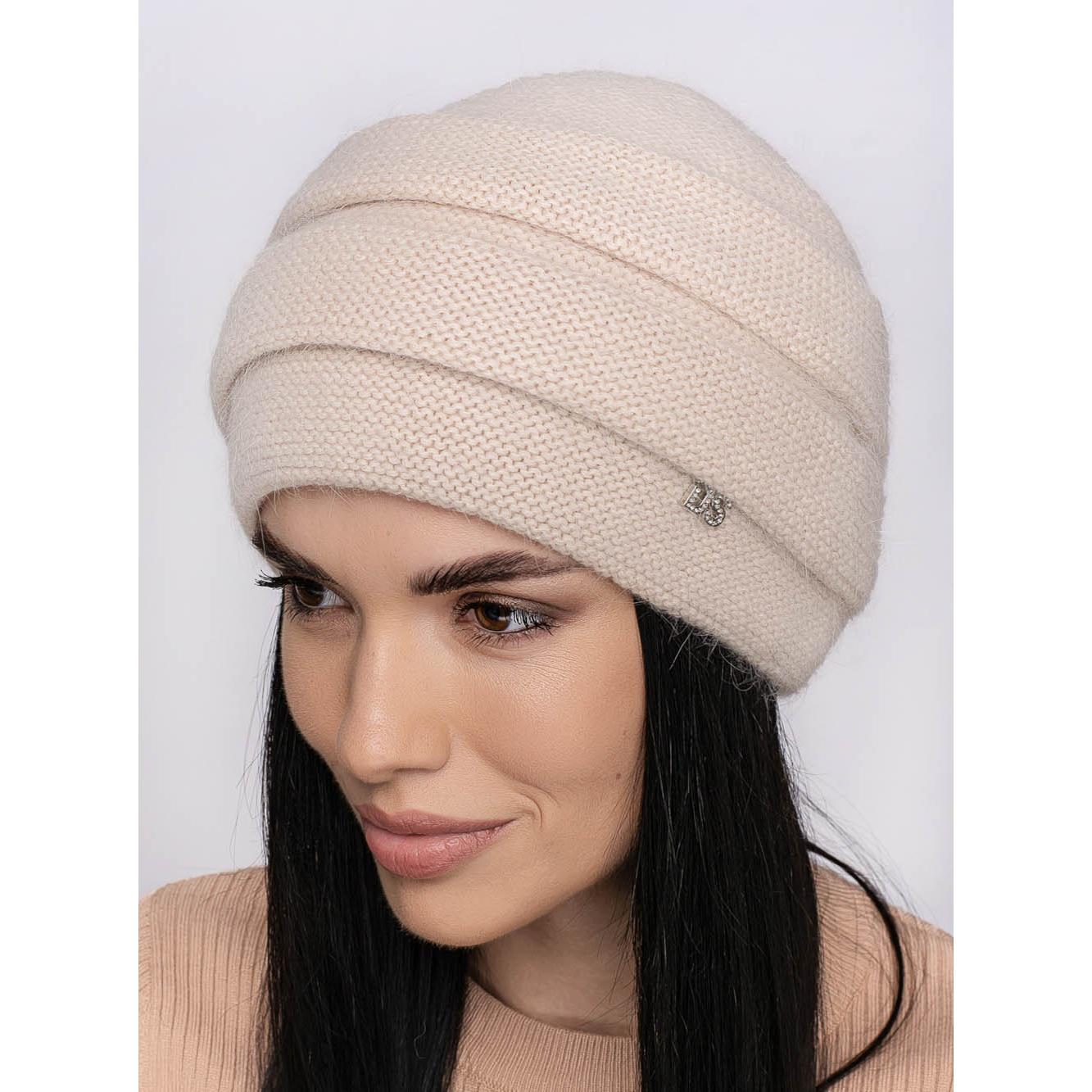 Шапка ангоровая женская Leks Квитка one size Светло-бежевый - фото 1 Шапка ангоровая женская Leks Квитка one size Светло-бежевый - фото 1