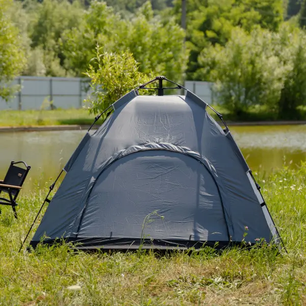 Палатка туристическая двухместная с автоматическим каркасом для походов и кемпинга 200х200х140 см Серый (147-107-LU-019G) - фото 2 Палатка туристическая двухместная с автоматическим каркасом для походов и кемпинга 200х200х140 см Серый (147-107-LU-019G) - фото 2