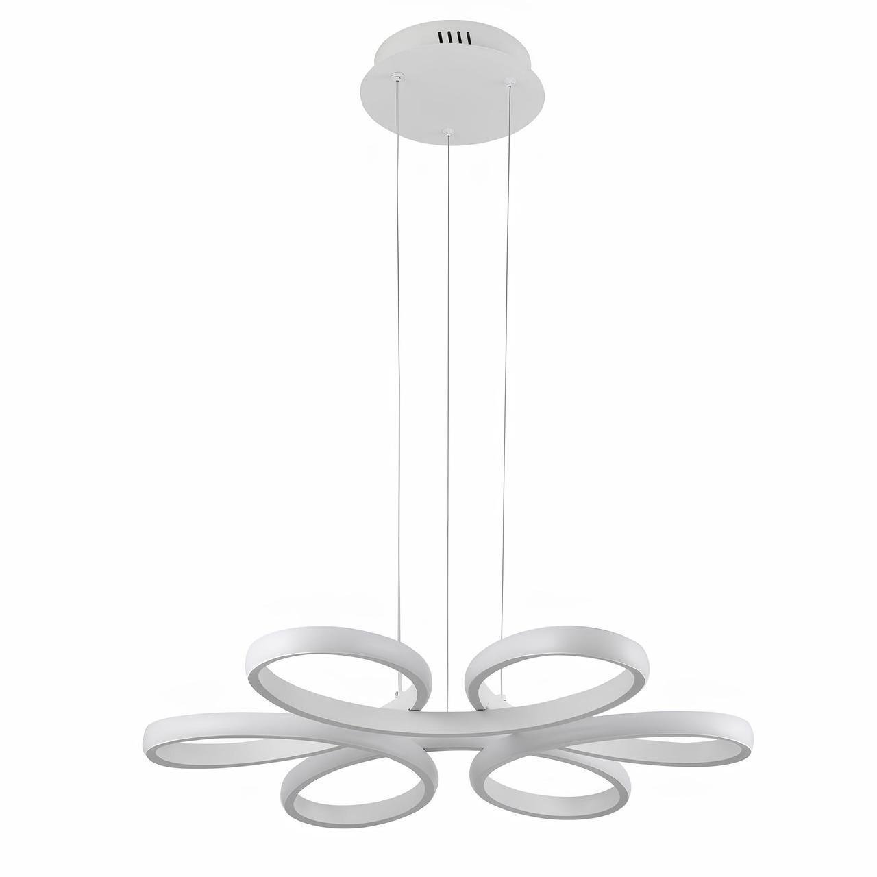 Люстра светодиодная Sirius с акриловым плафоном 104W 3000-6500К Белый (LCD3061 WT)