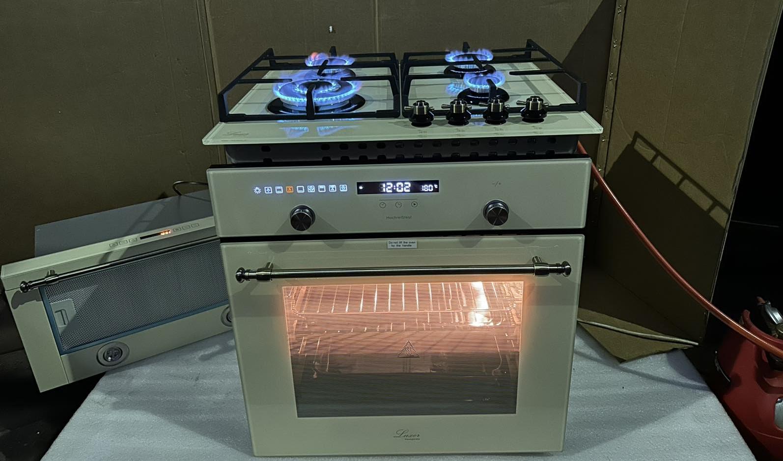 Комплект техніки Luxor варильна газова EGR 740 RW CH духова шафа електрична Luxor HB 980 Rustik Classico KUP (26216183) - фото 2 Комплект техніки Luxor варильна газова EGR 740 RW CH духова шафа електрична Luxor HB 980 Rustik Classico KUP (26216183) - фото 2