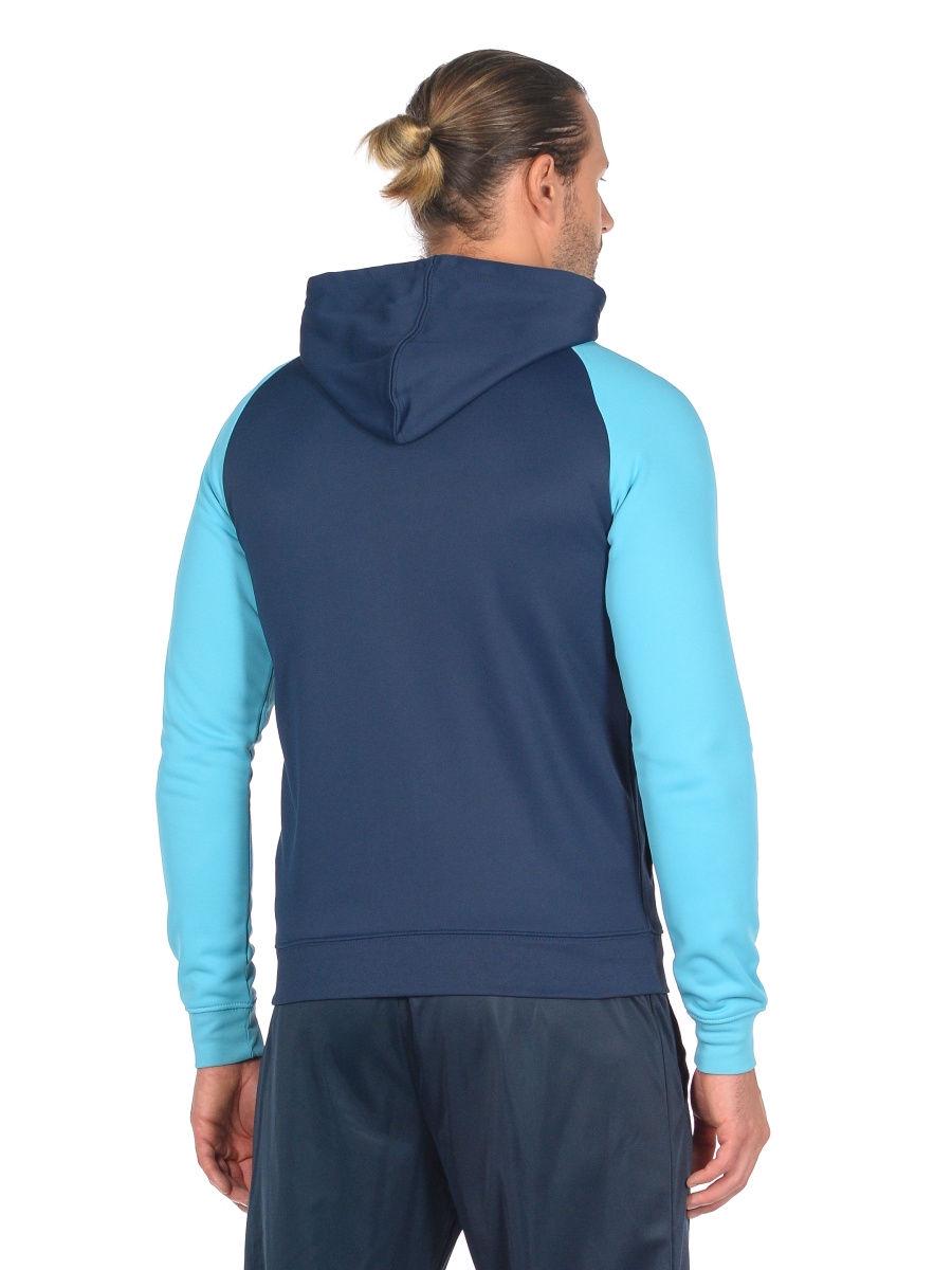 Олимпийка Joma 101967.342 Academy Iv Zip-Up Hoodie L Navy Fluor/Turquoise (8424309452544) - фото 3