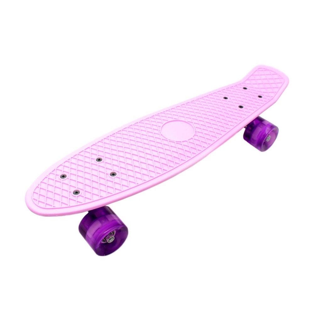 Пенниборд Penny Cruiser 22" светящиеся колеса Светло-розовый (2T2021) Пенниборд Penny Cruiser 22" светящиеся колеса Светло-розовый (2T2021)