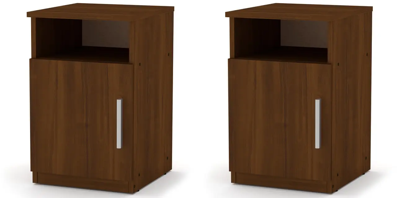 Тумба приліжкова Компаніт ПКТ-1 2 шт. Горіх екко (26642713)