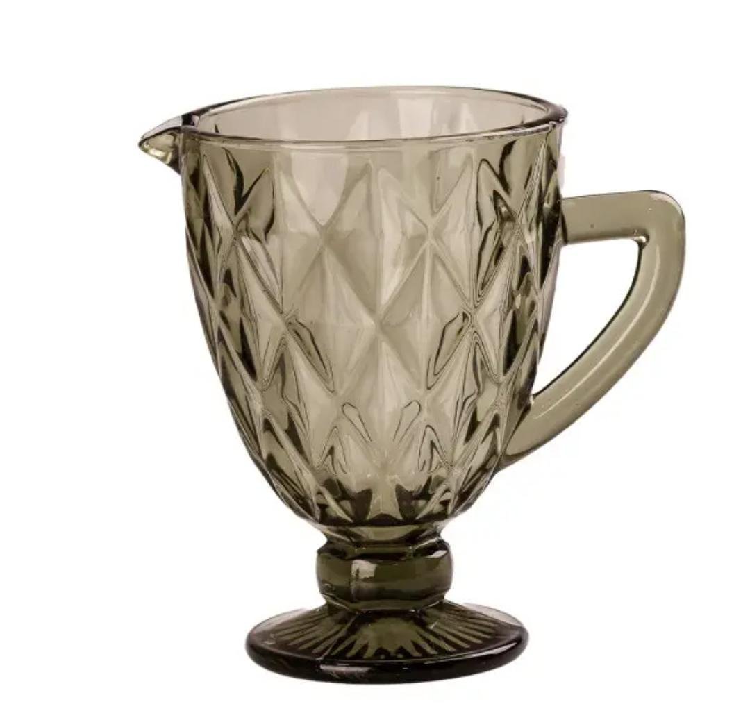 Кувшин для напитков TS Kitchen HP038GR из толстого стекла фигурный/граненый 1 л Зеленый (HP038GR)