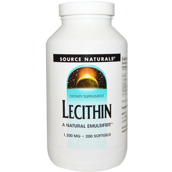 Лецитин Source Naturals Lecithin 200 капсул (000005030)