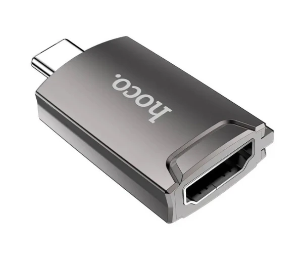 Перехідник Hoco UA19 Type-C to HDMI Grey - фото 3