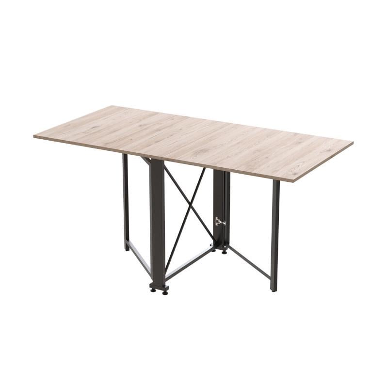 Стол-книга трансформер Ferrum-decor Orion 2 металл/ДСП Черный/Дуб Сан-Марино (FRD-104584)