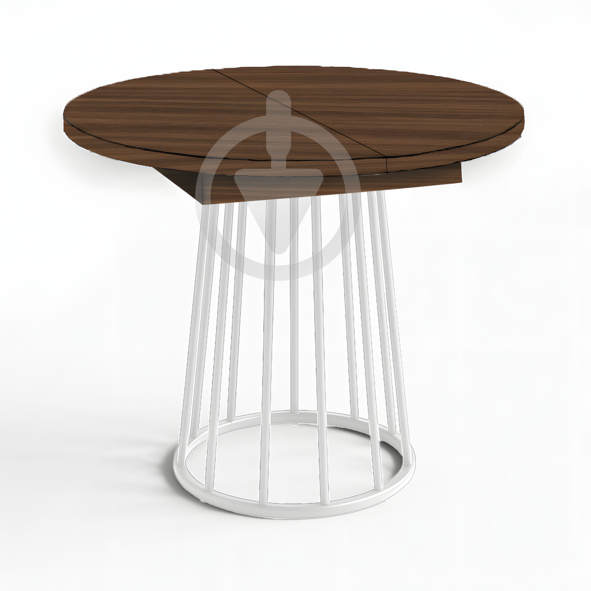 Стіл кухонний розкладний RoMax Elegant Slide 110x75/140x75 см Loft Горіх Франклін/Білий - фото 1 Стіл кухонний розкладний RoMax Elegant Slide 110x75/140x75 см Loft Горіх Франклін/Білий - фото 1