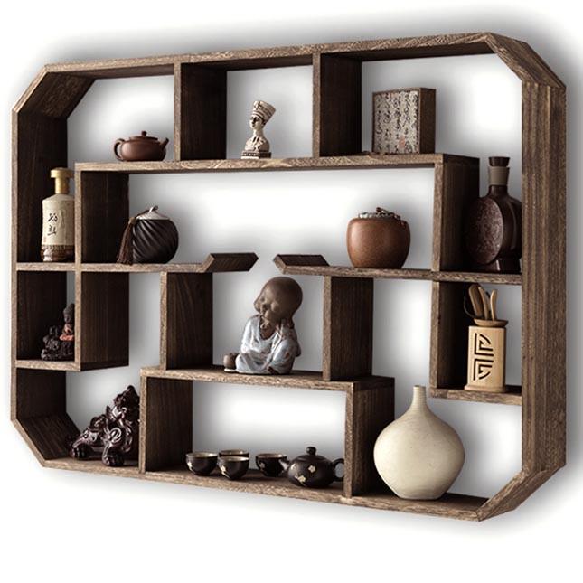 Полка для кружек из дерева Воротан 120 Капучино (СДК-129309)